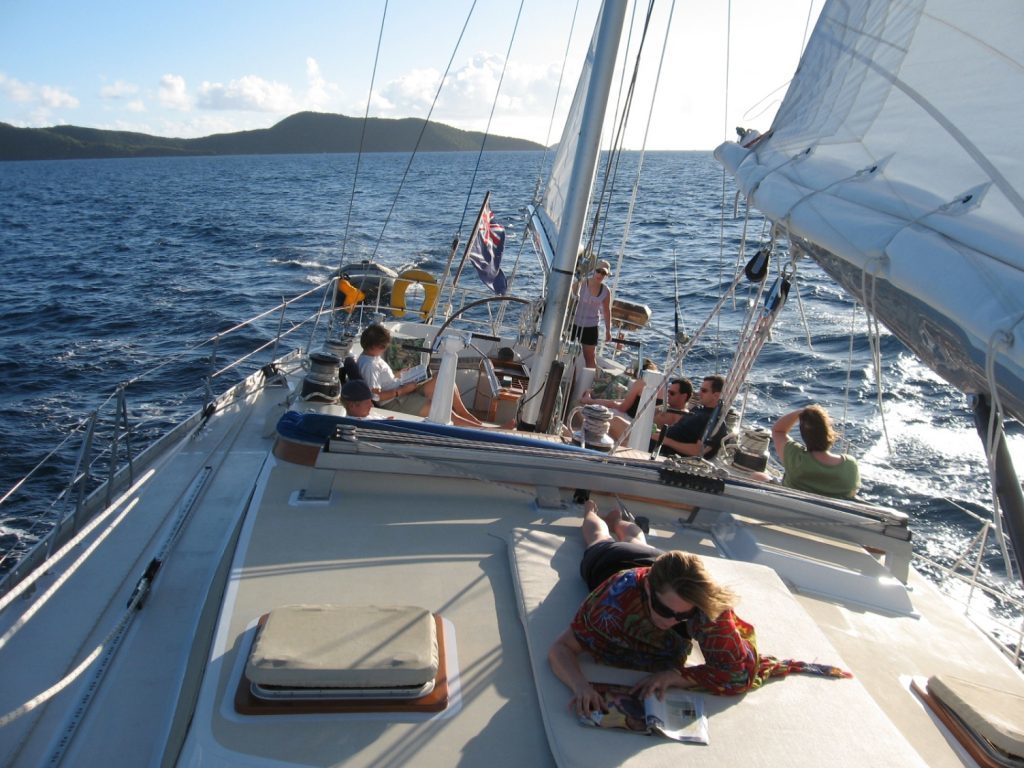 Guadeloupe and Dominica Shaitan of Tortola sailing