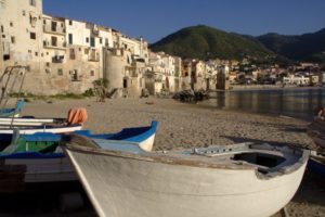 Corsica, Sardinia, Sicily and the Aeolian Islands ancient fishing village of Cefalu, Sicily