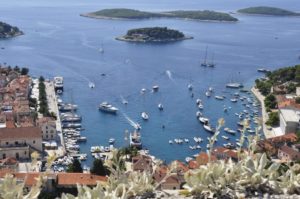 Croatia, Hvar, popular island for charter yachts