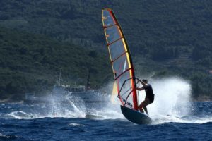 Croatia, water sports play land for windsurfing, kite boards, snorkeling, diving