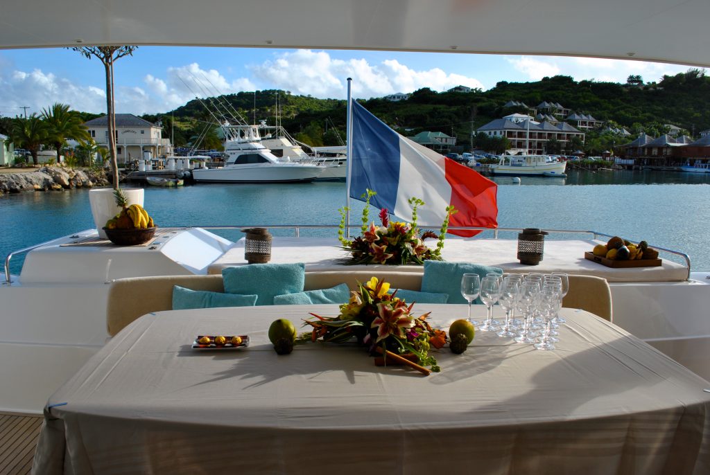 Worlds End Luxury Charter Catamaran Worlds End Aft Dining