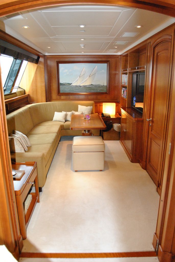 Perini Navi Charter Sailing Yacht Zenji Entertainment Lounge