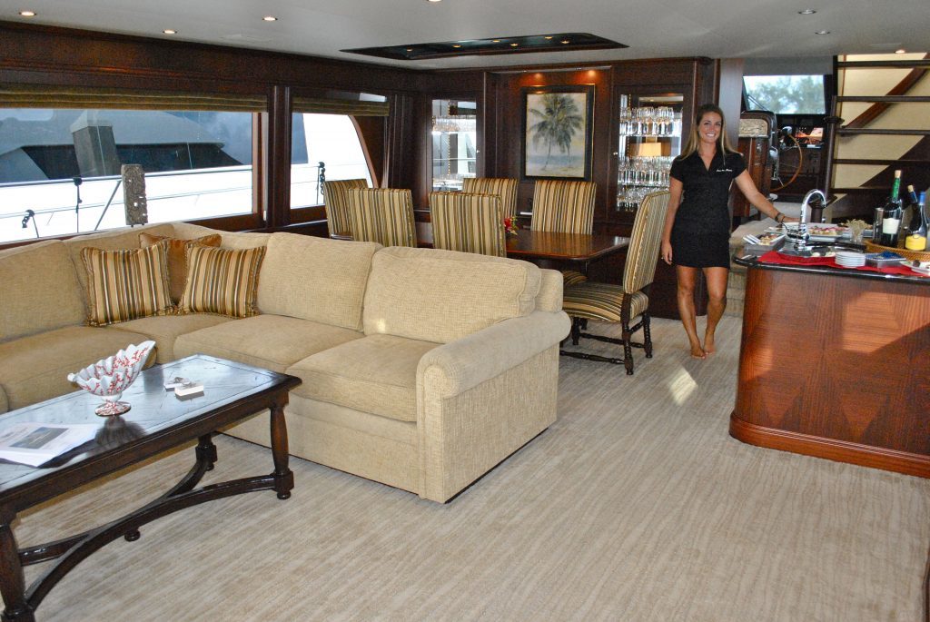 SEAS THE MOMENT Luxury Charter Yacht Main Salon