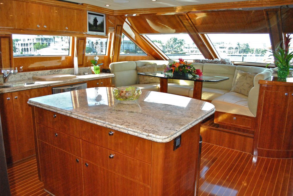 Crewed Luxury Charter Yacht Tigers Eye Country Kitchen