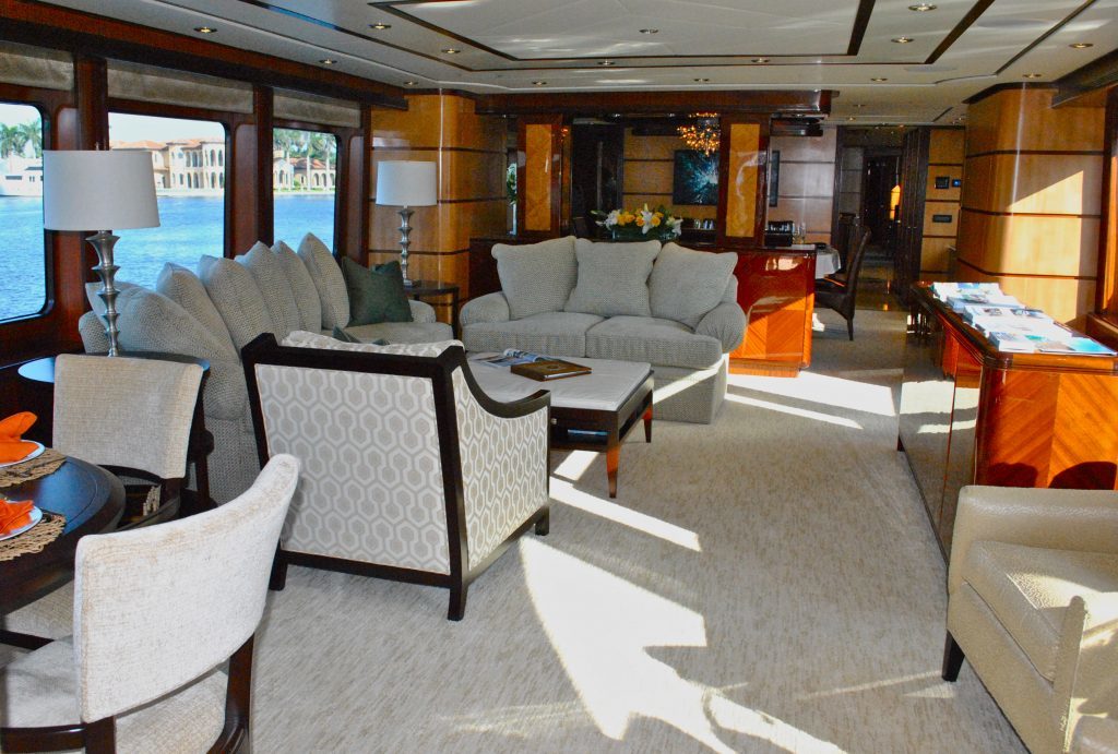 Charter Luxury Crewed Superyacht Just Enough Main Salon
