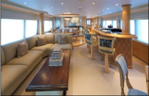 Unforgettable Luxury Crewed Charter Yacht Main Salon