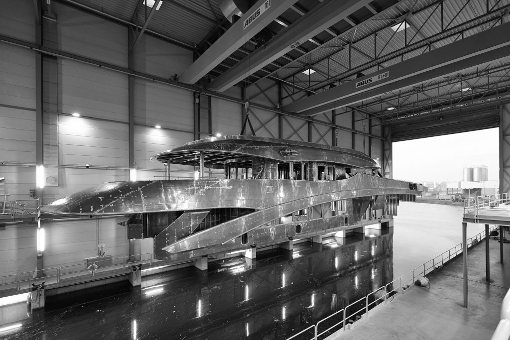 Heesen Yachts HY16650 under construction
