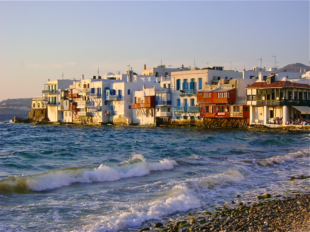Cyclades Islands Greece, Little Venice, Mykonos