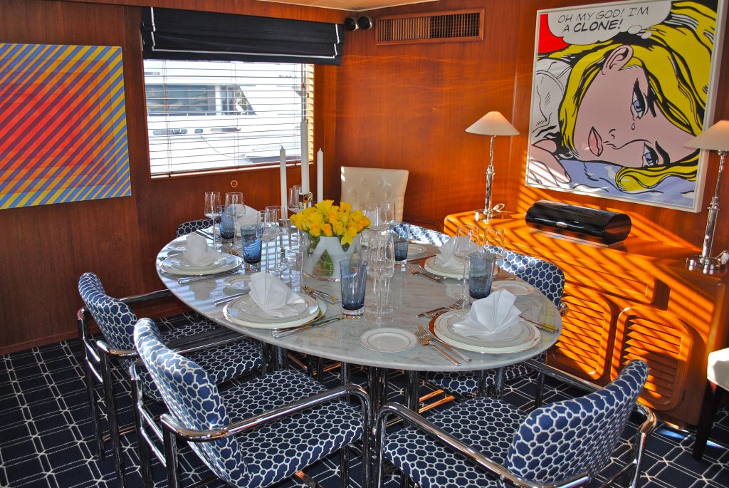 Going Galt Luxury Crewed Charter Yacht Dining
