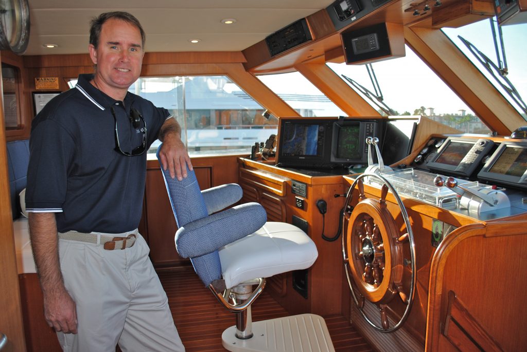 Going Galt Luxury Crewed Charter Yacht Helm