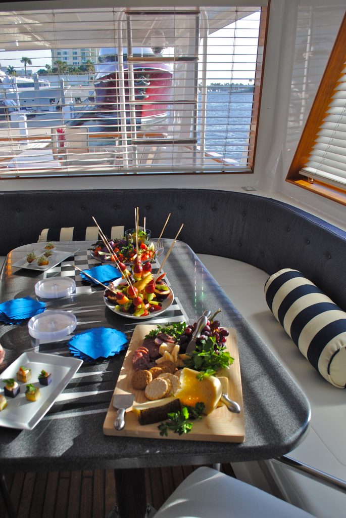 Going Galt Luxury Crewed Charter Yacht Casual Dining