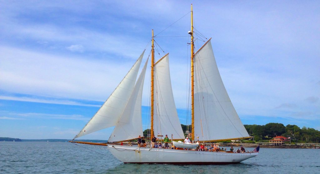 New England, Maine, charter sailboat