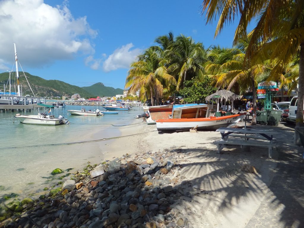 St. Martin Family Yacht Charter Vacation, Philipsburg Boardwalk