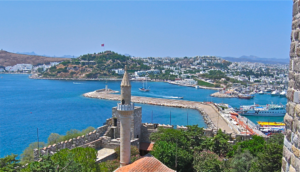 Bodrum, Turkey, ancient Halicarnassus, luxury charter yacht harbor