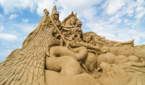 Turkey, Antalya, International Antalya Sand Sculpture Festival