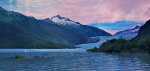 Alaska, Juneau, Mendenhall glacier, shore excursion