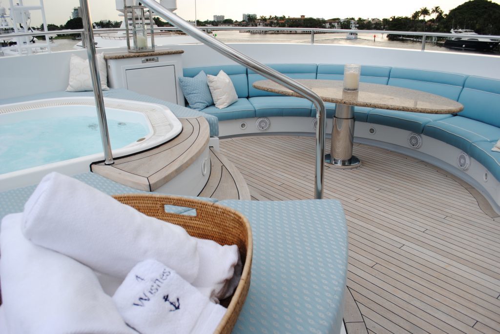 Four Wishes, Private Charter Yacht Sundeck with View