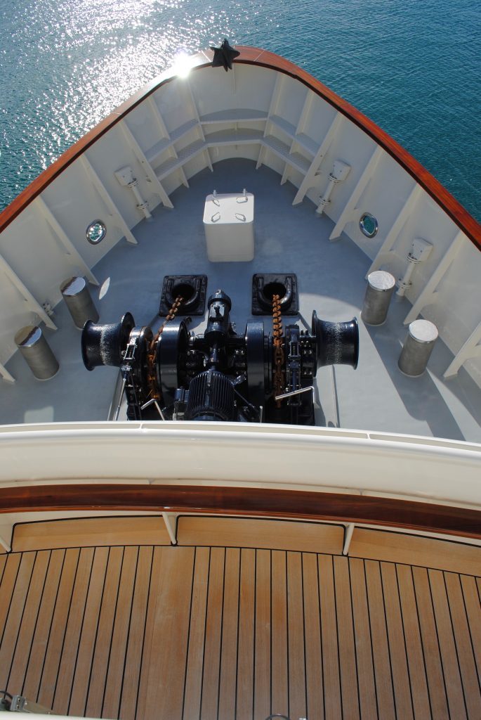 Seawolf, Luxury Charter Yacht, original windlass