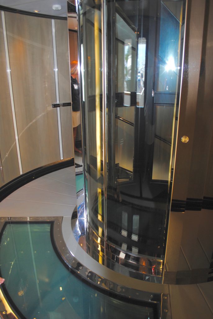 SEALYON, foyer elevator, luxury charter superyacht