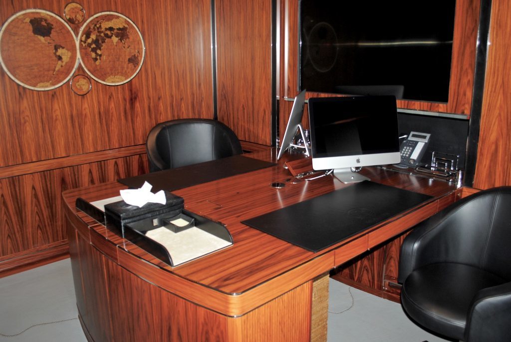 SEALYON, office, luxury crewed charter superyacht