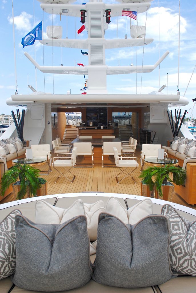 SEALYON, sundeck seating, luxury charter superyacht, Mediterranean, Caribbean charters