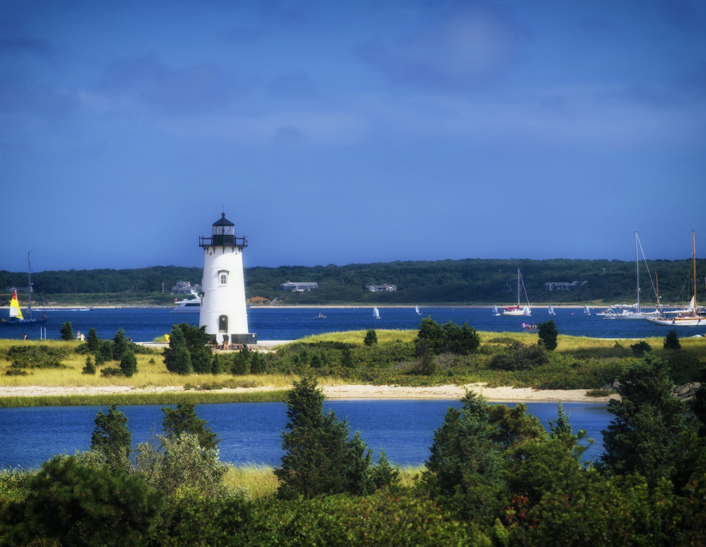 New England, Martha's Vineyard, Edgartown lighthouse