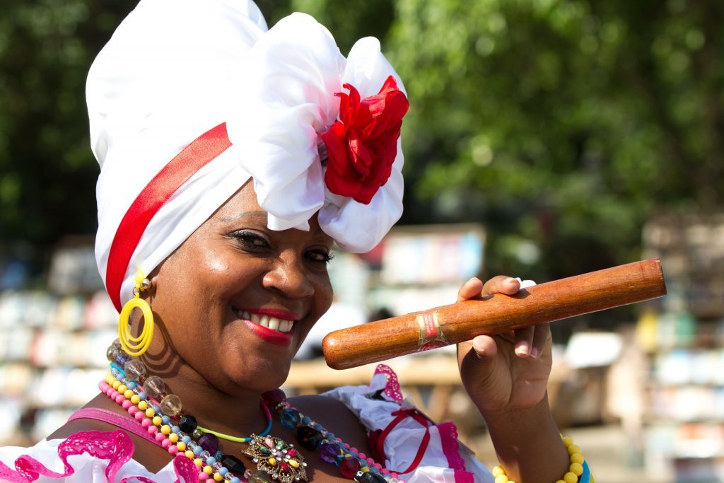 Havana, cuba woman and cigar