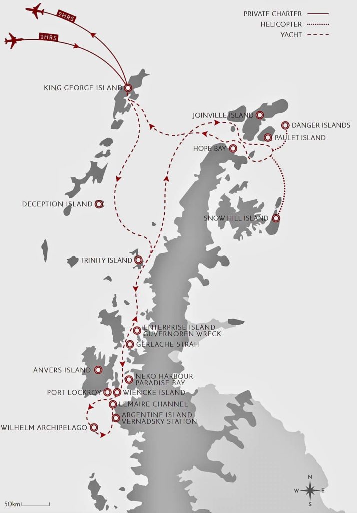 Antarctica Yacht Charter Itinerary | Select Yachts Antarctica Cruise ...