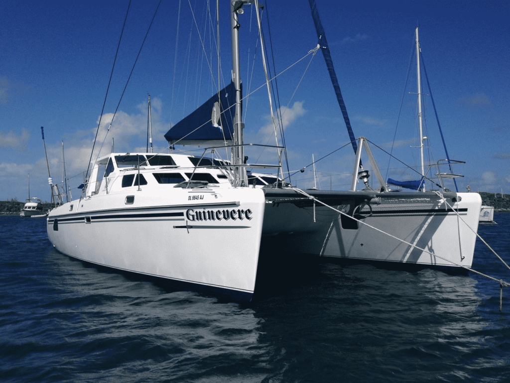 Guinevere, charter sailing catamaran, Bahamas