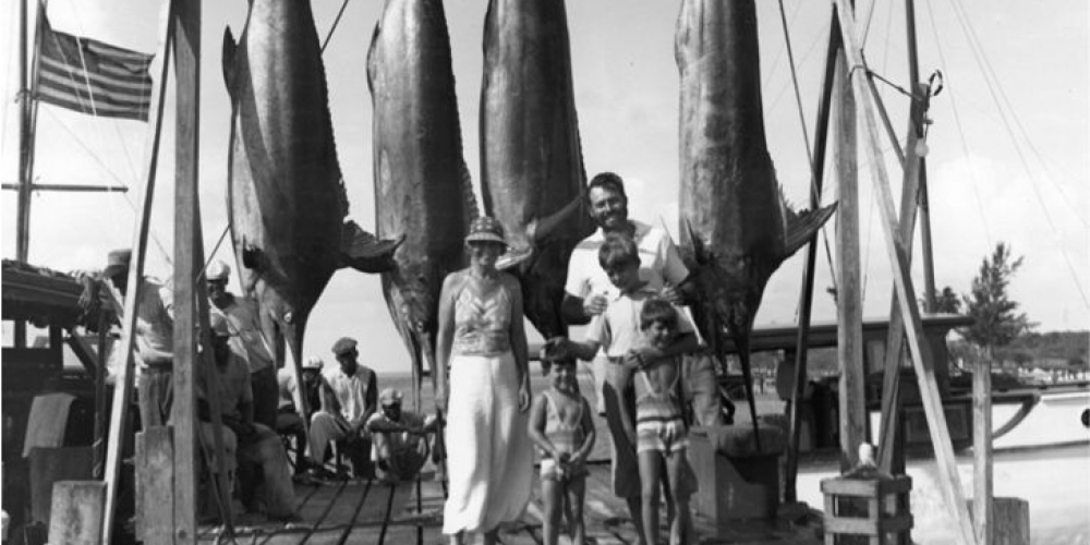 Hemingway Family with Marlins