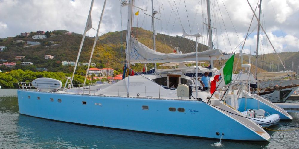 Sagittarius luxury charter sailing catamaran port hull